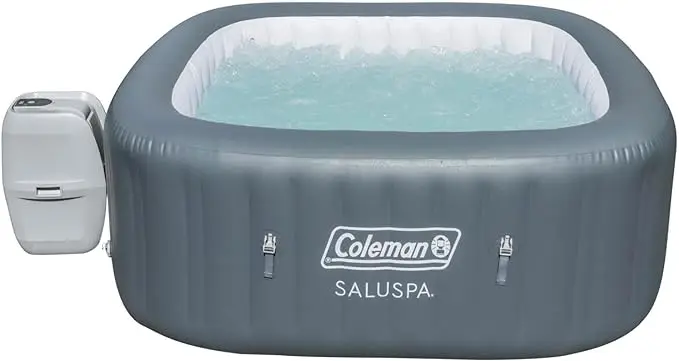 Description Picture 3 of itemAtlantis AirJet 4 To 6 Person Inflatable Hot Tub Square Portable Outdoor Spa with114-140 Soothing Jets with Cover