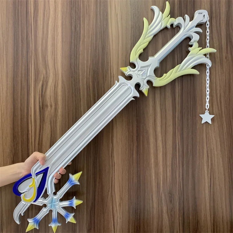 Anime Cosplay Props 1:1 Keyed Blade Kingdom Hearts Roxas Key Blade Cosplay Covenant Guardian Sword Weapon Prop Role Play Safety PU Model Cos Gift