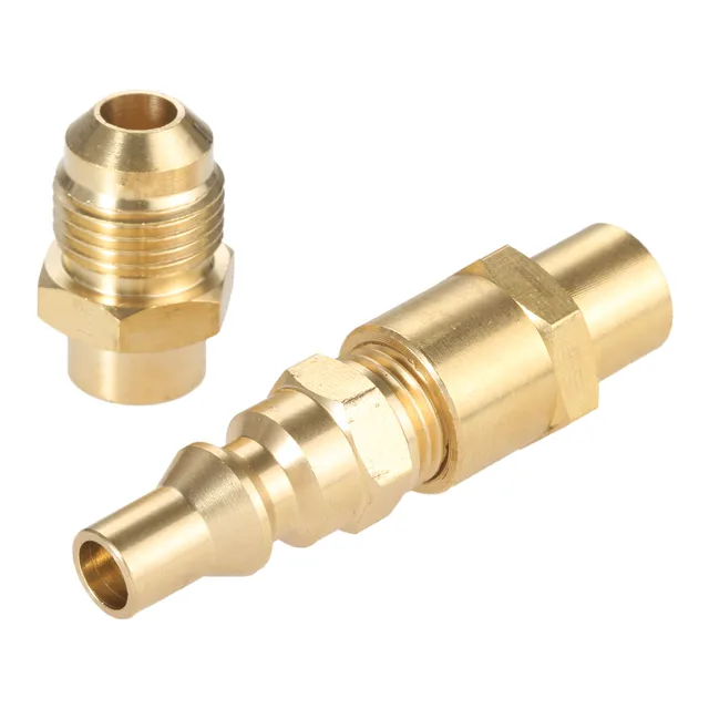 2Pcs 1/8 "Fnpt X 1/4" Férfi Propán Gyors Leválasztási Konverziós Adapter A Weber Q 100, 1000, 200, 2000, 1200 Gas Grill Camperhez - Image 6
