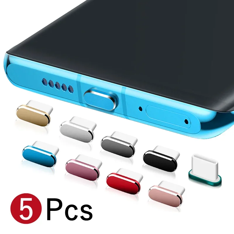 

Металлическая Пылезащитная заглушка типа C для телефона USB C, пылезащитный Защитный чехол для зарядного порта, пылезащитный чехол для Samsung Mi iPhone15 Pro