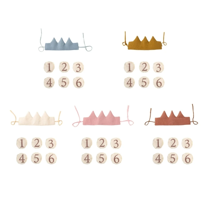 

First Birthday Hat with 0-6 Numbers First Birthday Party Cap Party Hat for Baby Boys Girls Baby Birthday Photo Props