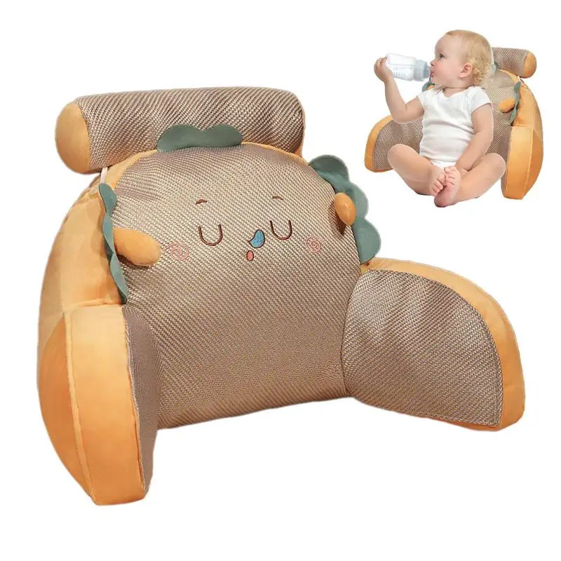 

Backrest Pillow Armrest Pillow For Bed Ice Silk Waistguard Summer Sofa Reading Pillow Detachable Washable With Arms For Armchair