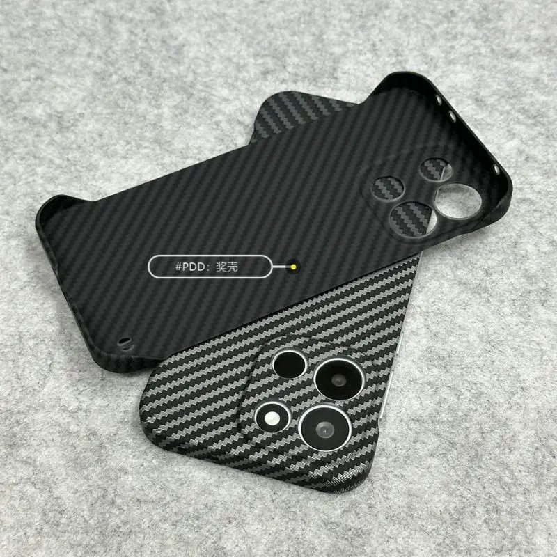 Matte Carbon Fiber Pattern PC Lightweight Dustproof Bumper Case