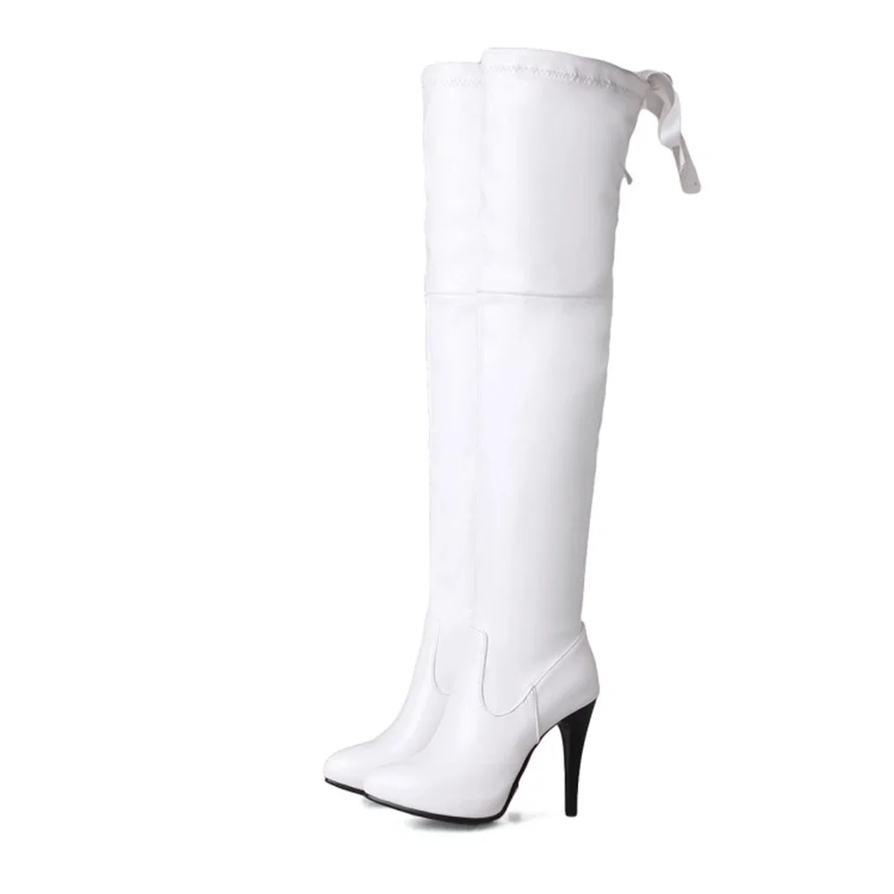 

2024 Over The Knee Thigh High Women Boots Sexy Nightclub Shoes Long Zapatillas Mujer Platform Boots Super Biggest 32-50 17-16