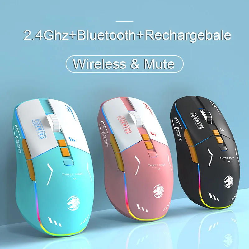 Мышь беспроводная G308, 2,4 ГГц, Bluetooth, 4000Dpi