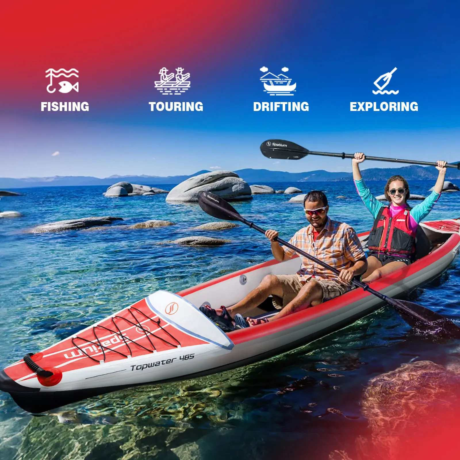 Spatium 1-3 Persons Inflatable Kayak 4