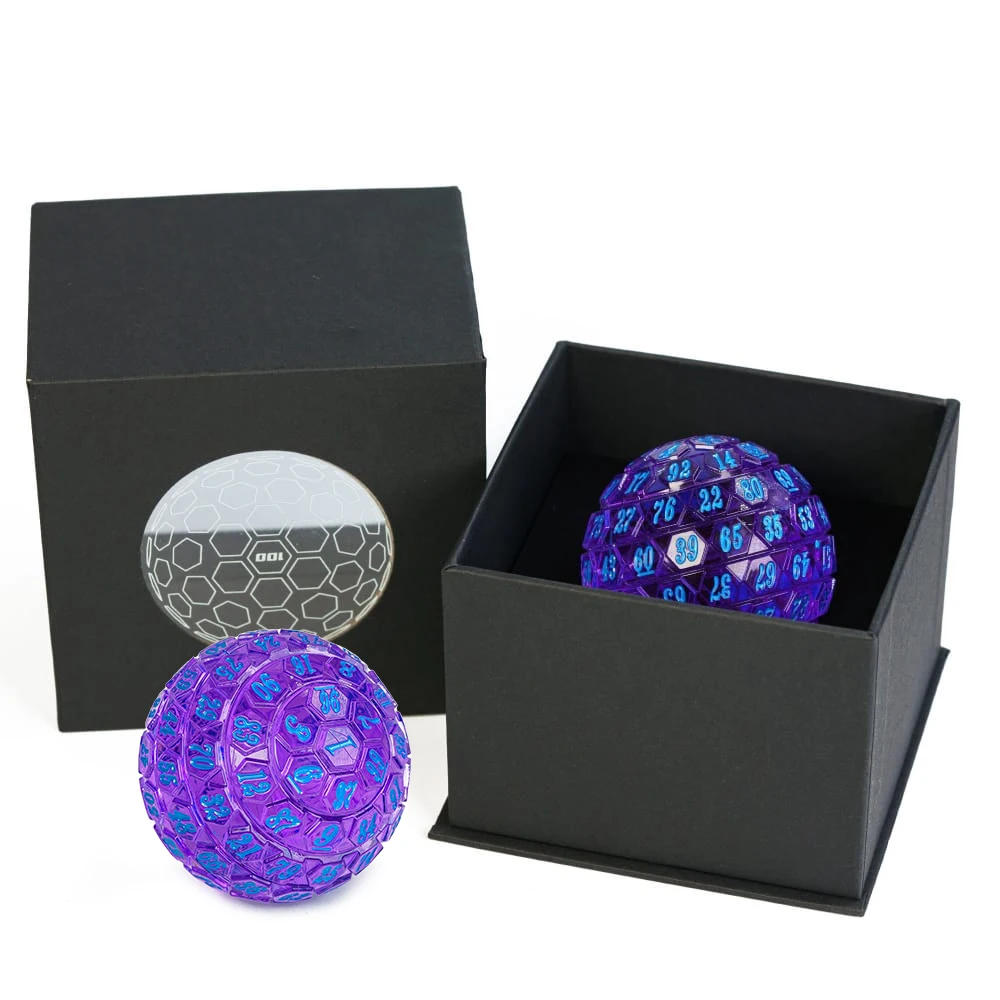 Game Dice Dice Set Acrylic Dice D100 Multi-Faceted 100 Side Polyhedral for Role Playing Board Game Pathfinder Tabletop Games Collectibles