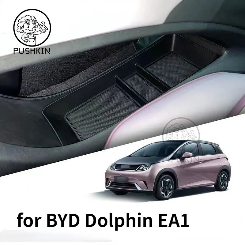 Car Storage Box For BYD Dolphin Central Control Storage Sundries Box Byd EA1 Cup Holder Rear Screen Storage Box Accessories