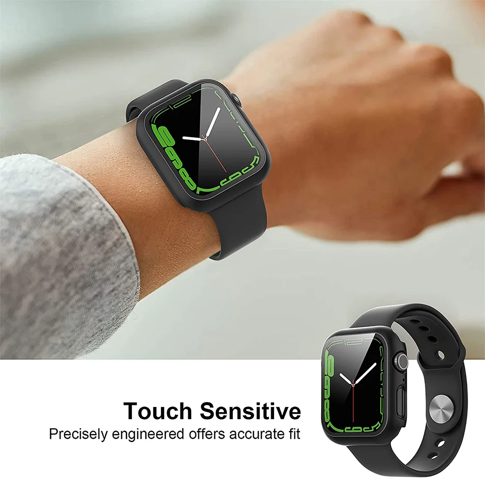 Premium Tempered Glass + PC Bumper Screen Protector Case