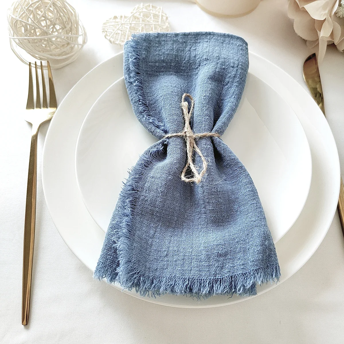 32x32cm Gauze Cotton Napkin 10pcs Reusable Wedding Party Christmas Table Decor cotton napkins