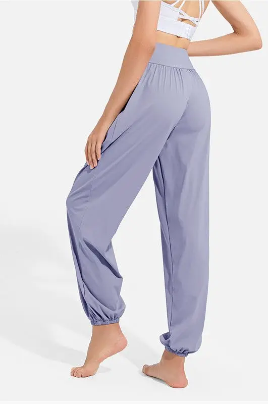 Loose Sports Women High Waisted Slim Fitness Casual Drawstring Professional Running Draped Breathable Yoga Pants AllSeason