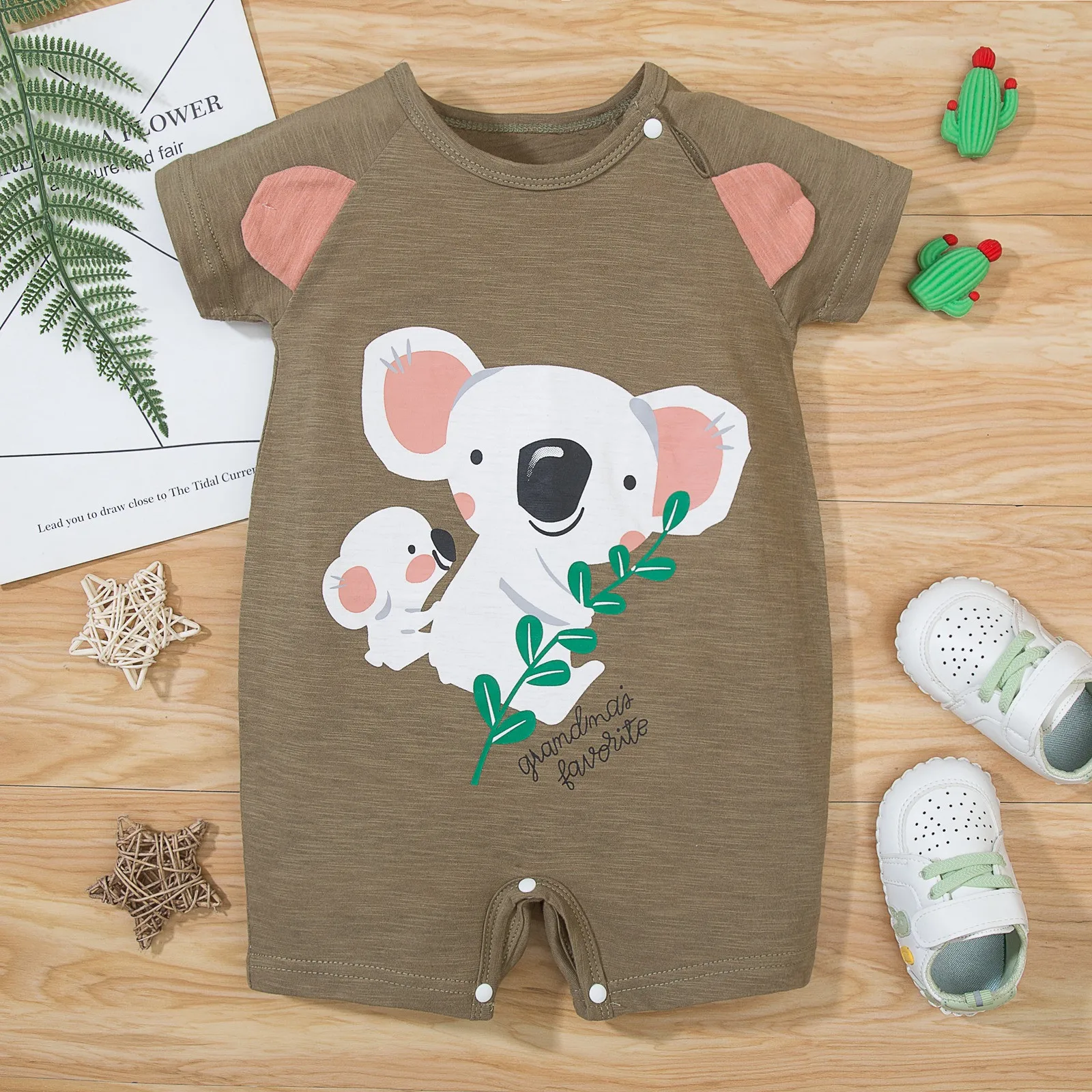 Newborn Baby Clothing 2022 New Fashion Baby Boys Girls Clothes Cartoon Baby Bodysuit Short Sleeve Infant Jumpsuits 0-12 Months baby bodysuit dress Baby Rompers