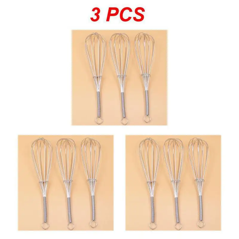 Batidor de huevos Manual de acero inoxidable 304, varillas para batir crema  y mantequilla, 1-20 piezas, 18cm - AliExpress