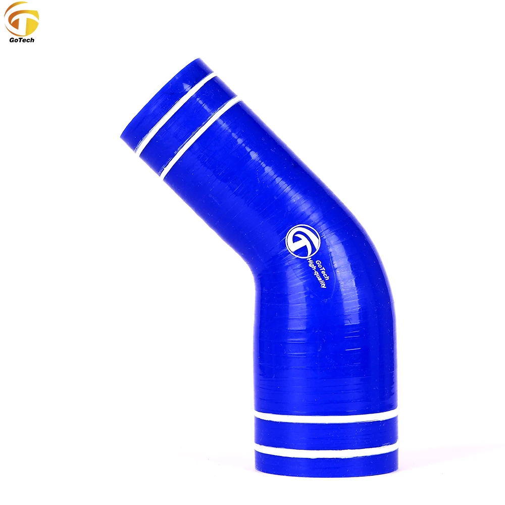 Blue Silicone 45-Degree 3-Inch Elbow Turbo Intercooler Hose - 76mm, 1-Year Warranty, New From GPI Racing