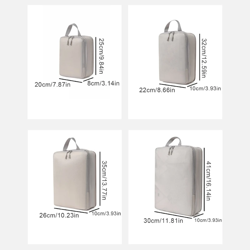Set of 4 Multipurpose Compression Organizers Bags Closet and Luggage Storage Bag Clothes and Bedding Organization Tool 37JD 5