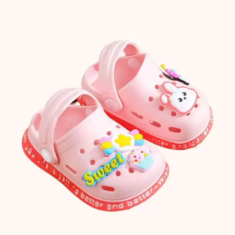 Summer Kids ShoesSandals Hole Children's Shoes Slippers Soft Anti-Skid Cartoon Design Hole Baby Shoes Sandy Beach For Boys Girls - Image 3
