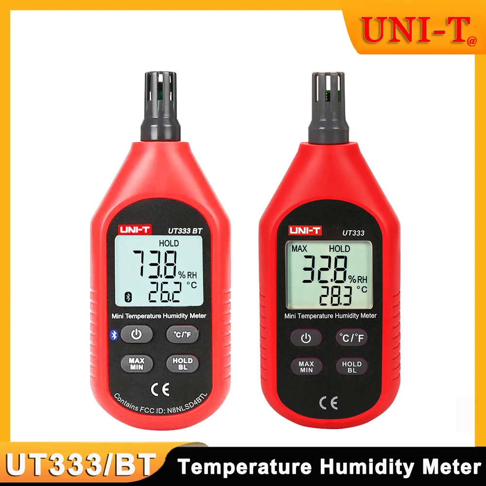 

UNI-T UT333 UT333BT Mini Temperature Humidity Meter LCD Digital Air Temperature Thermometer Hygrometer Gauge Tester MAX/MIN Mode