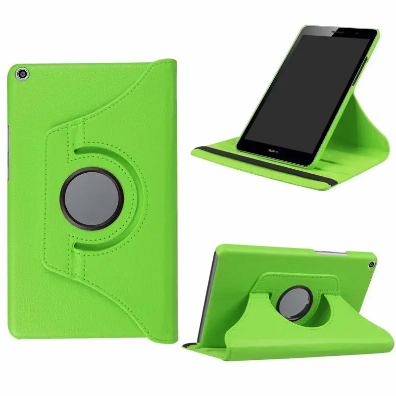 

360 Degree Rotating Litchi Stand Leather Cover Case For Huawei MediaPad T3 8.0 KOB-L09 KOB-W09 Tablet Case Honor Play Pad 2 8