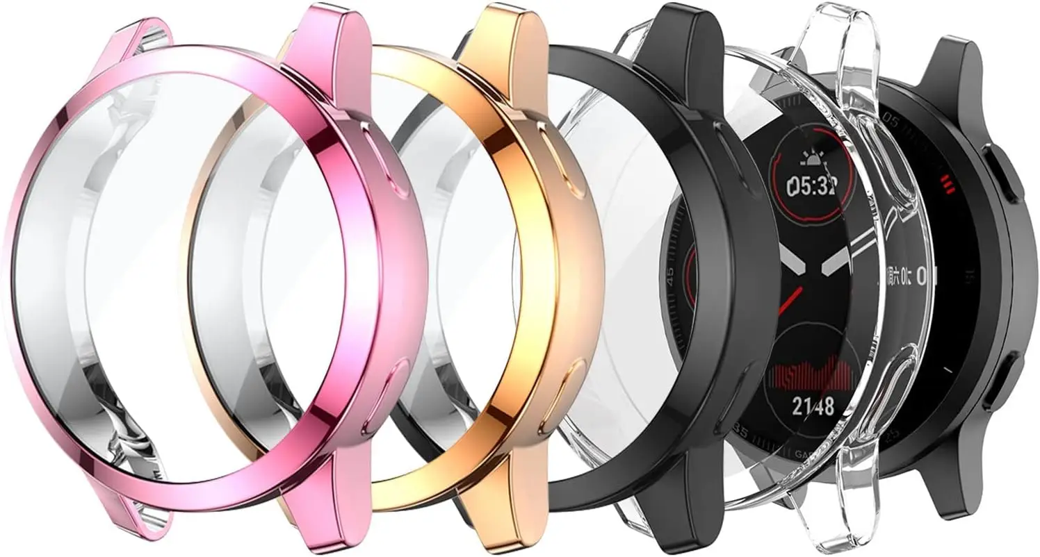 Watch Screen Protector Case TPU For Garmin Vivoactive 4 4S Venu 2 2S Smart Watch Cover Protective Shell Frame Bumper