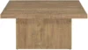 Zetta Square Cocktail Living Room Coffee Table Engineered Eco-Friendly Look Laminate Veneer Rustic Farmhouse Mango Brown 708068 4