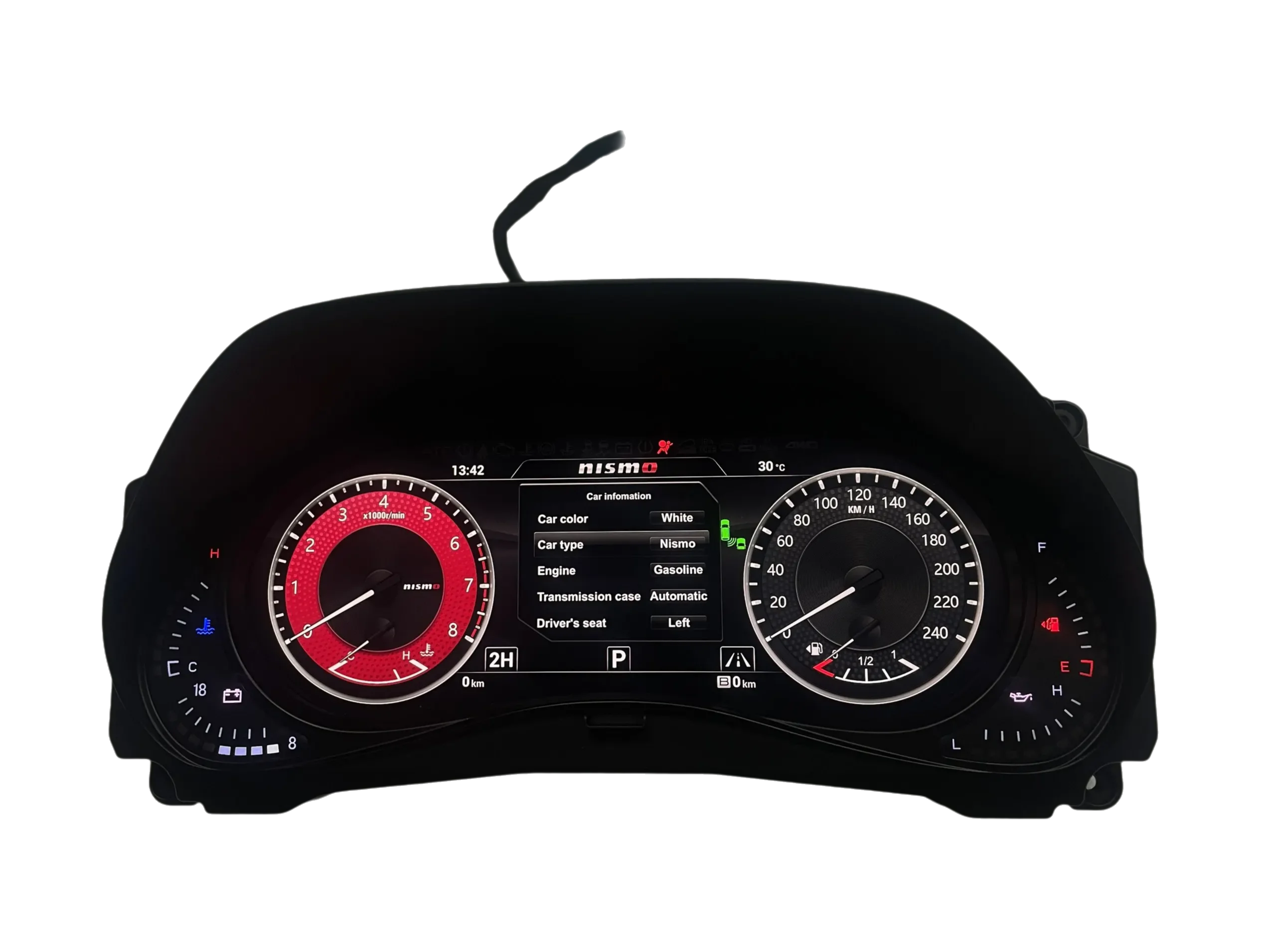 Tablero Digital LCD de 12,3 pulgadas para Nissan Patrol Y62 2010-2025 Plug & Play TPMS multilingüe pantalla de postura de carrocería de coche 4
