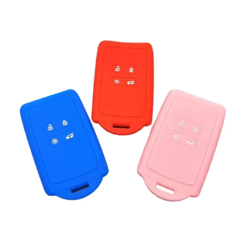 Silicone Car Key Case Cover For Renault Koleos Kadjar Arkana for Samsung QM5 Megane 4 Card Smart Keys Shell Set Accessories key case cover key case car key shell