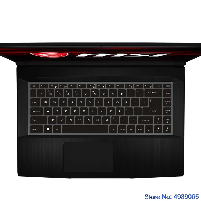 Keyboard Silicone Keyboard Skin Cover for Msi Gf63 Ps42 Ps63 P65 Gs65 8Rd 8Re 8Rb 8Rcx 8Re-014Cn 15.6