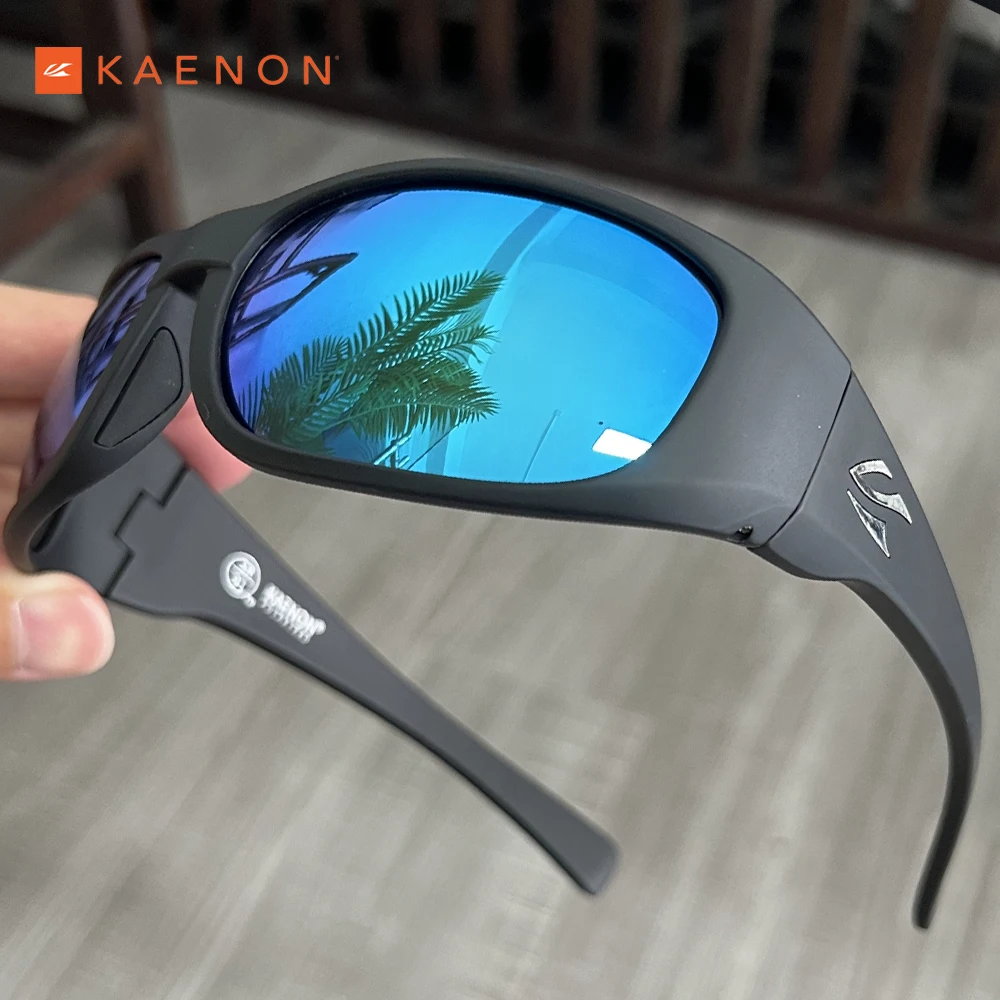 

TR90 Frame Ice blue Mirrored lens Klay Kaenon Polarized Sunglasses men Brand Designer Women Driving Fishing Sun glasses UV400