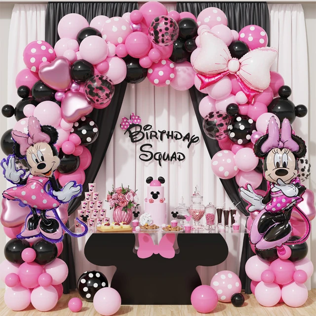 Mickey Minnie Mouse Birthday Decorations  Minnie Mickey Birthday Party -  1pc 100cm - Aliexpress