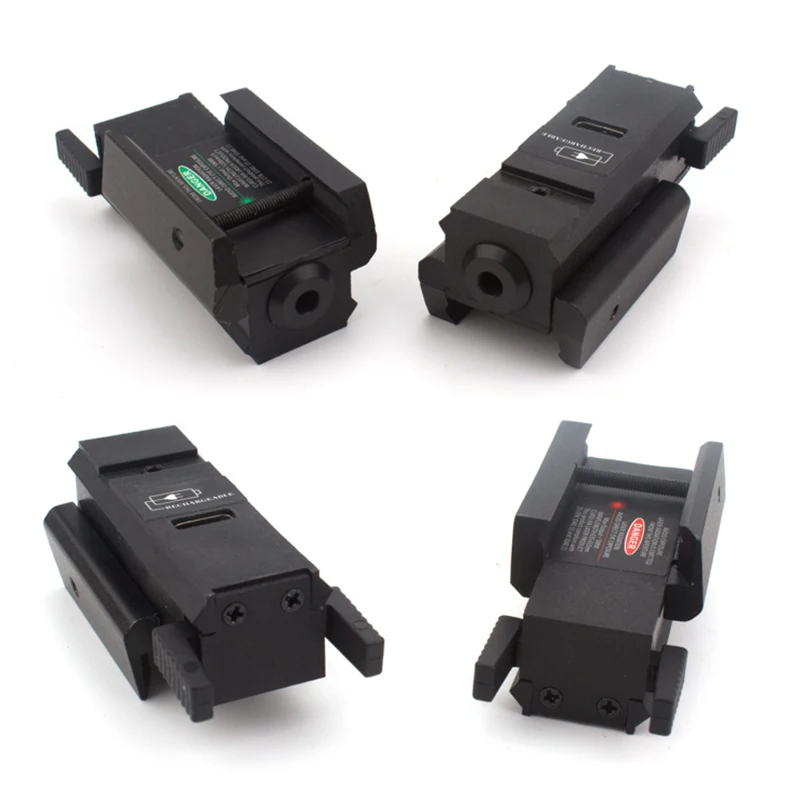 Weapons Gun Laser Sight Tactical Laser Pointer Airsoft Pistol 20mm Picatinny Hunting Rail 520-655nm Headgun Dot Scope