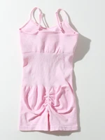 Seamless sexy peach butt all-in-one fitness wear threaded quick-drying fitness sports one-piece yoga wear - Image 2