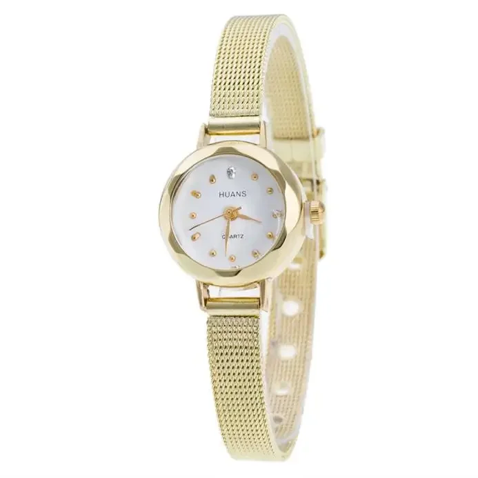 

Женские наручные часы с сетчатым браслетом из нержавеющей стали, многофункциональные кварцевые часы, прочные роскошные женские часы, женские часы