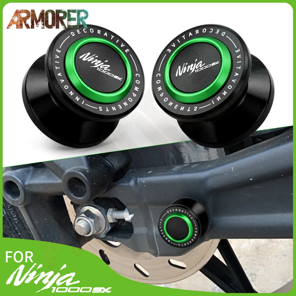 

Motorcycle Accessories For KAWASAKI NINJA 1000SX NINJA1000 SX NINJA1000SX CNC Aluminum 8mm Swingarm Spools Stand Screws Slider