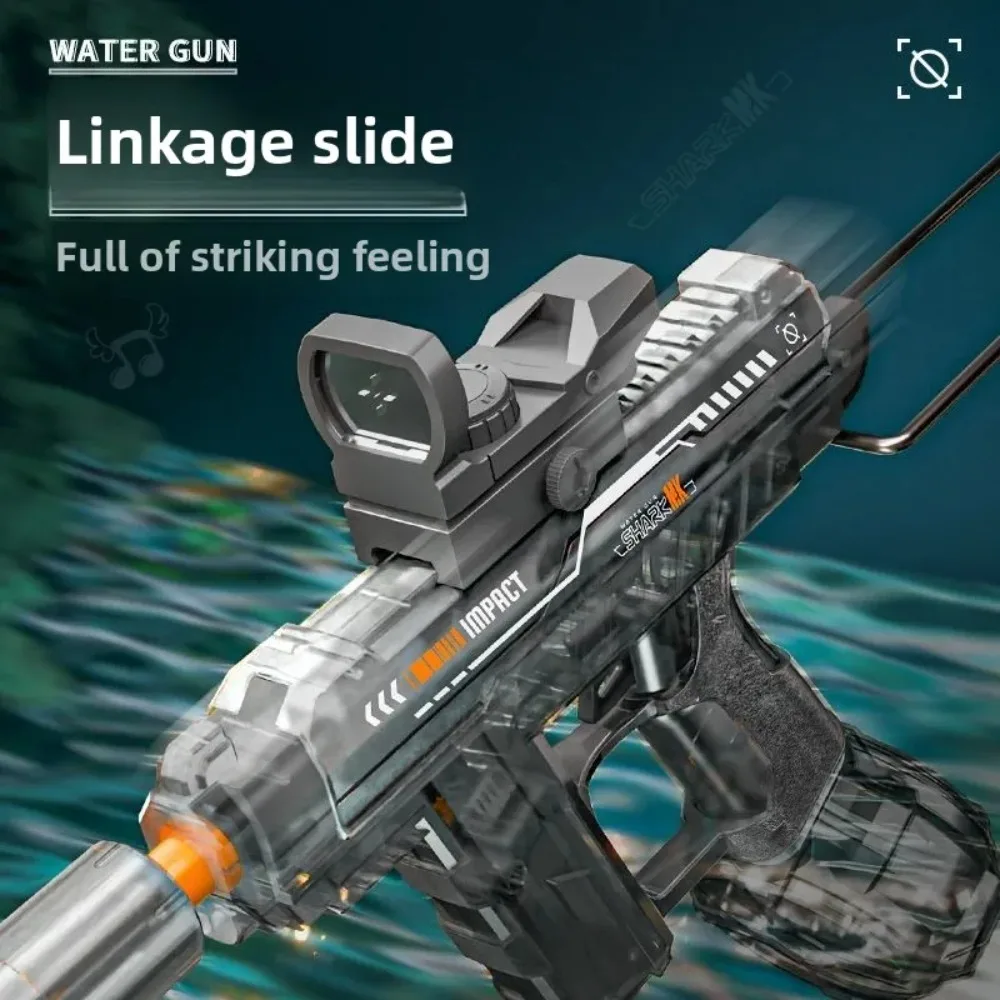 Automatische uzi waterpistool met verlichte led geluiddemper_voghion.com