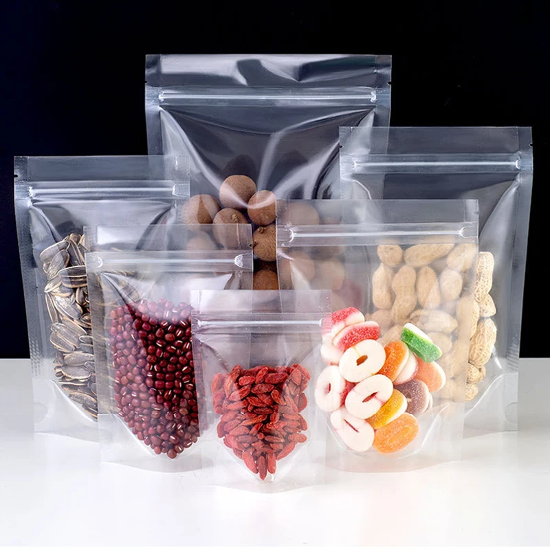 Sac en plastique Transparent à fermeture éclair, refermable