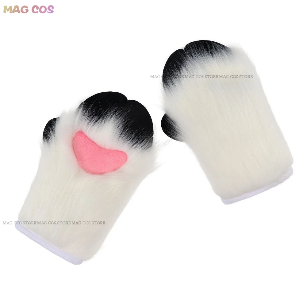 Fursuit Cosplay Paw Gloves Kigurumi Accessories Furry Kig Cosplay Sheep Trotters Handwear Animal Party Wearable