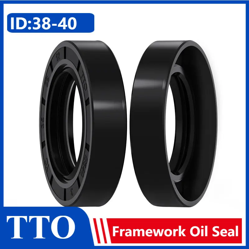 

TTO rubber skeleton oil seal FB/TC 38 39 40*48 50 55 58 60 62 70 80*7 8 9 10 12 NBR double lip seal for rotating shaft