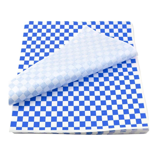 25-Pack Food Grade Wax Paper Wraps for Sandwiches, Burgers, and More