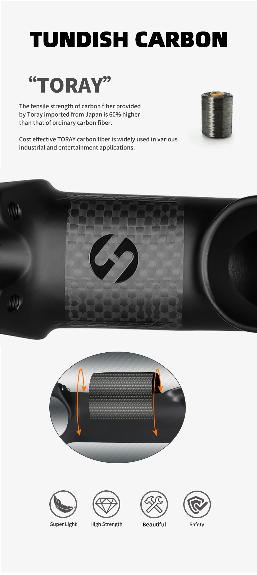 TOSEEK ZF-ONE Carbon-Vorbau 25/35 Grad Mountainbike-Vorbau 31,8mm Lenkervorbauten 60/70/80/90/100mm Schwarz und Rot Fahrradteile – Detail 4