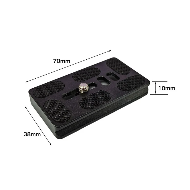 Durable Metal Quick Release Camera Tripod Plate with 1/4''-20 Screw
