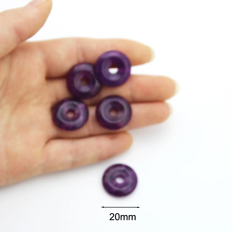 20mm Naturstein Kristall Quarz Heil anhänger Anhänger für Halskette Armbänder Perle DIY Schmuck Herstellung Dekoration Zubehör – Detail 10