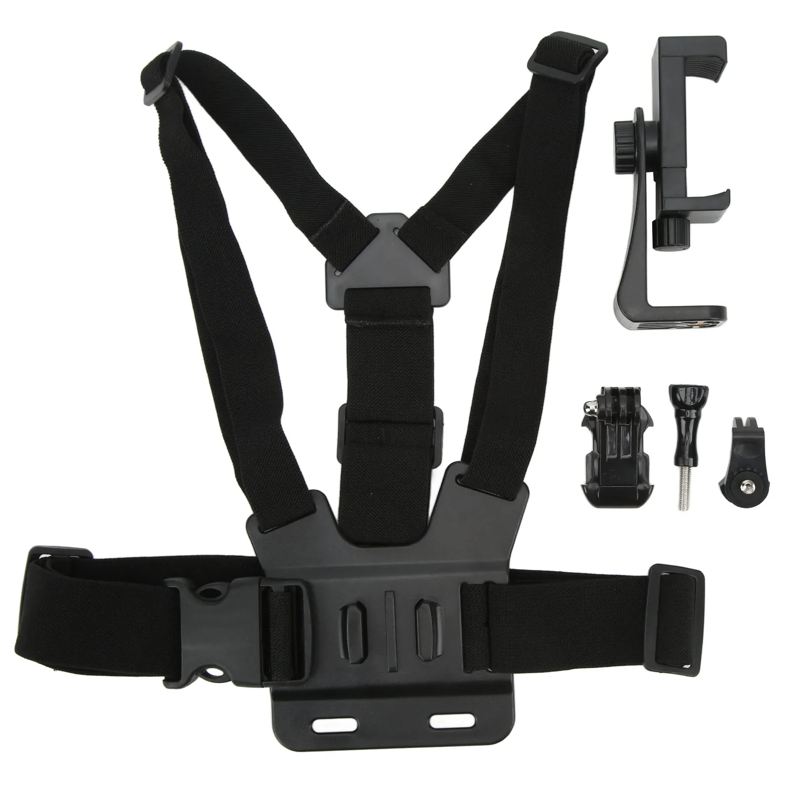 Adjustable Quick Release Chest Mount Harness with Phone Holder