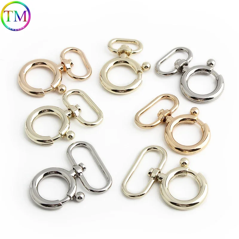 10/50PCS 17//21/25/32MM Metal Snap Hooks Spring Gate Ring Buckle For Bags Strap Lobster Clasp Clip Dog Chain DIY Accessories