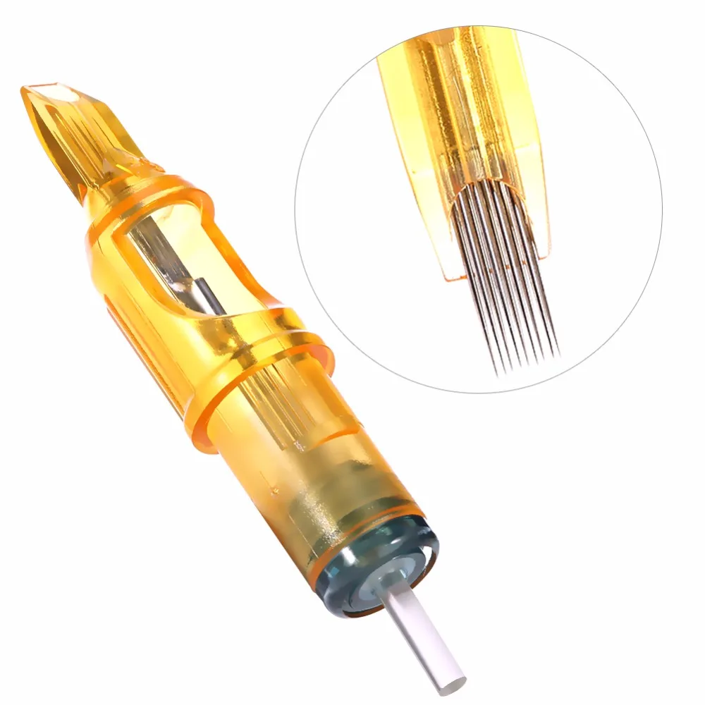 10pcs Pro Disposable Semi Permanent Makeup Tattoo Cartridge Needles