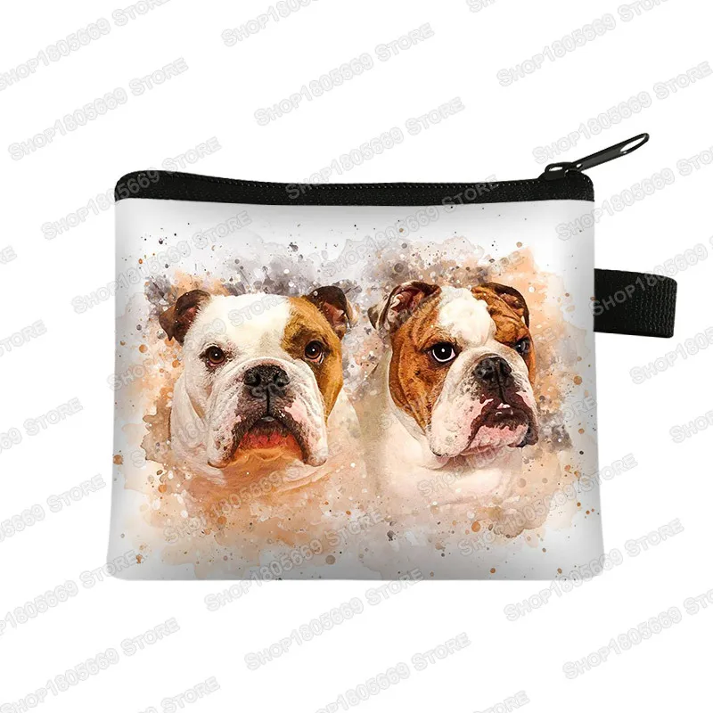 Porte-monnaie Fille Motif Chien SCHNAUZER NOIR Sur Fond Rouge – Marque Catseye