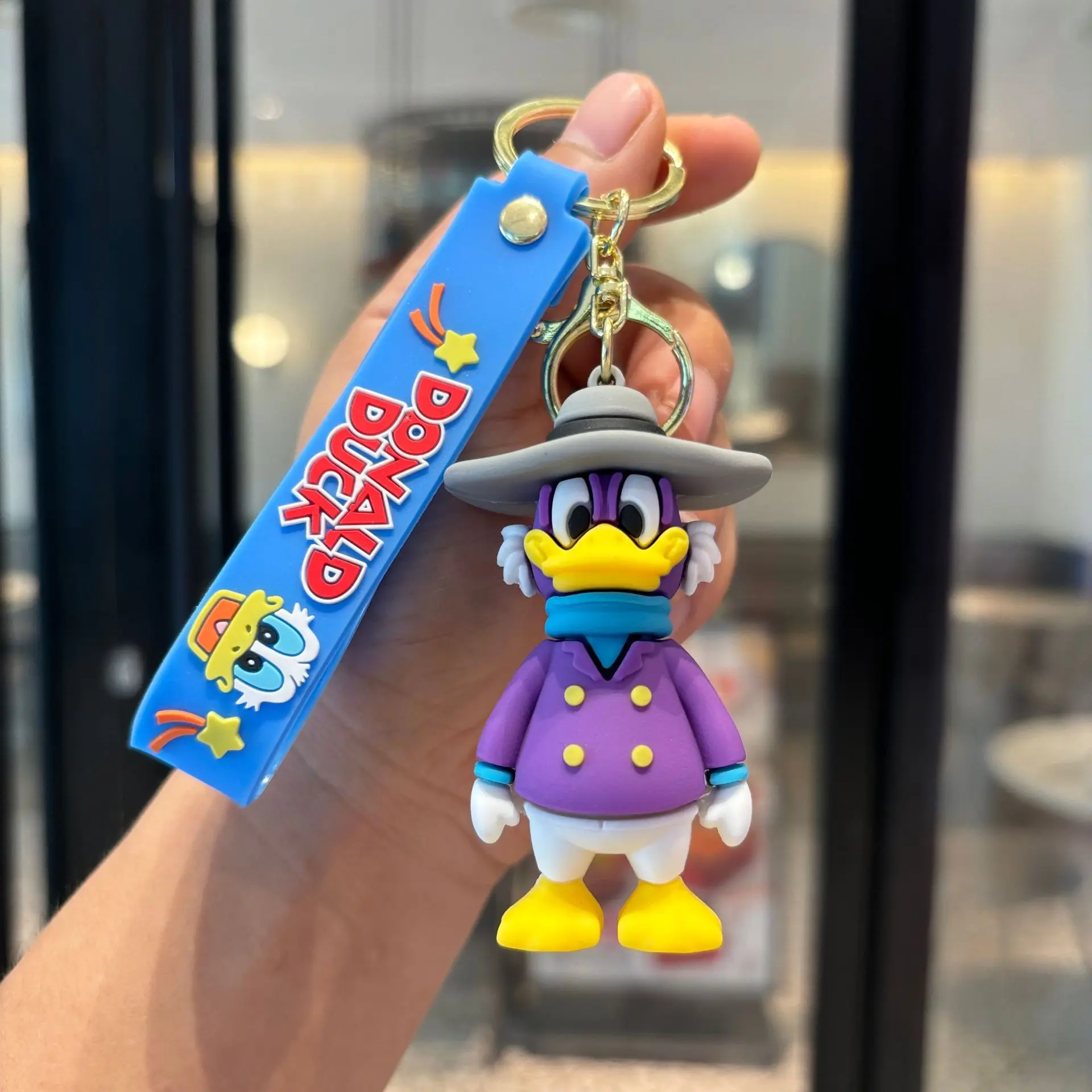 Anime Disney Cartoon Donald Duck Daisy Model Toys Keychain