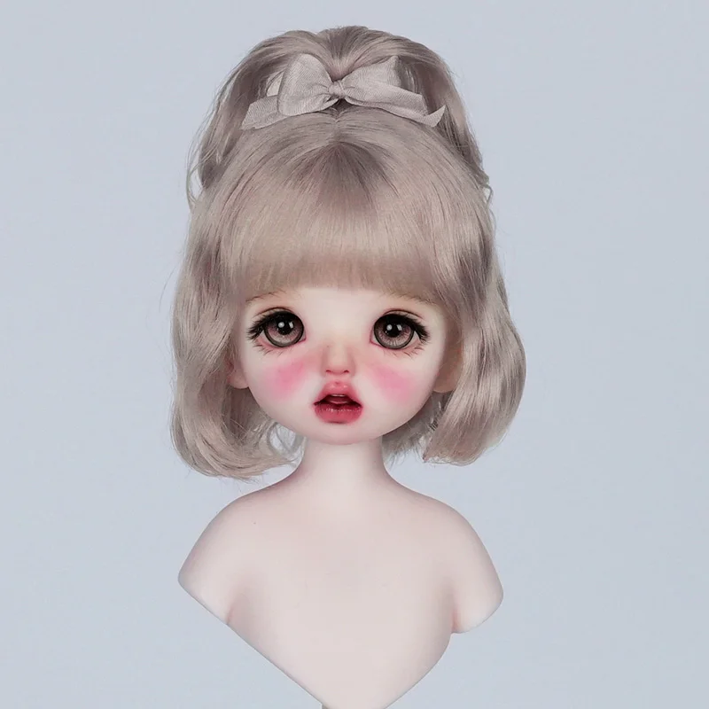 Awen もヘア　ウィッグ 新しい Awen 1/4 1/6 BJD 人形ウィッグ前髪ショートヘアハーフ