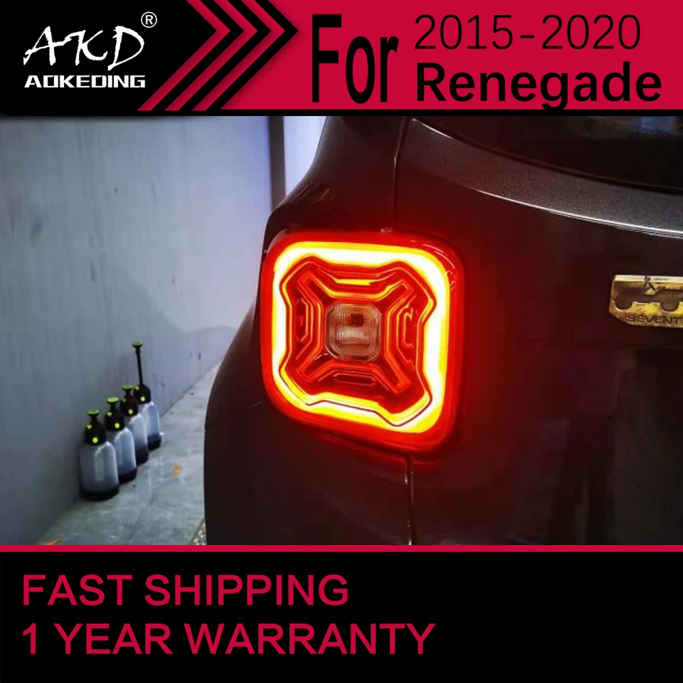 Protectores Para Luces Traseras De Jeep Renegade 2016-2024 – Negros, De ABS, Adhesivo
