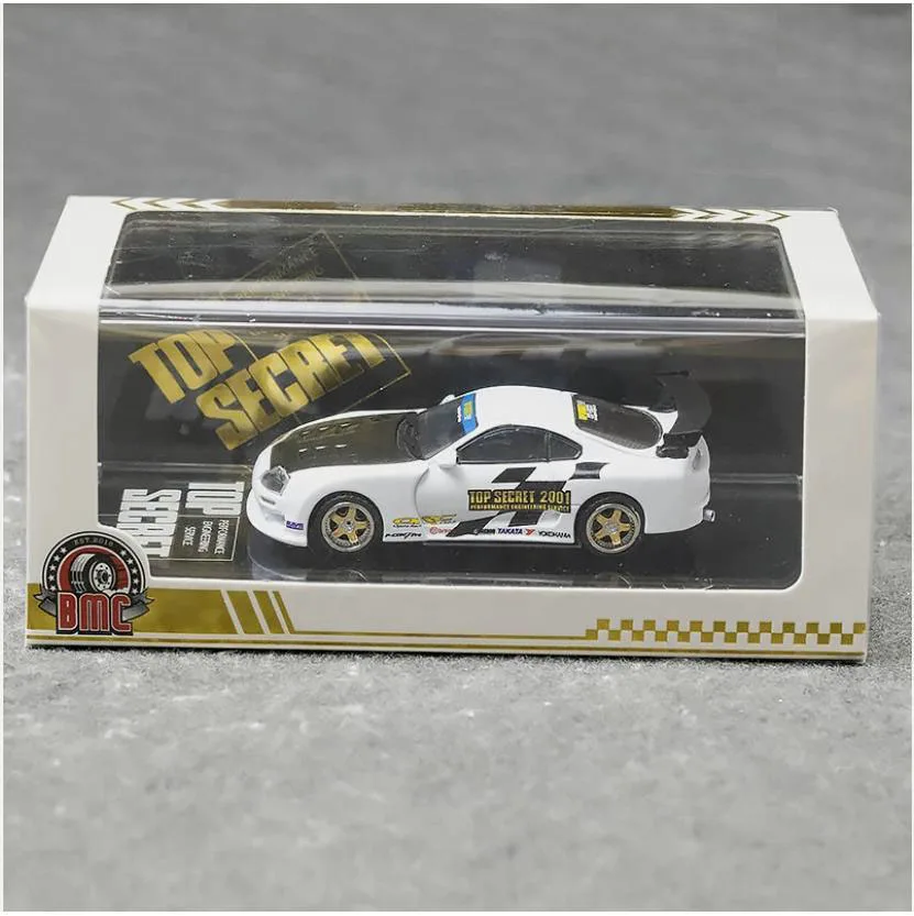 New 2024 BMC 1/64 Scale Top Secret GT-300 Supra JZA80 Cars HK