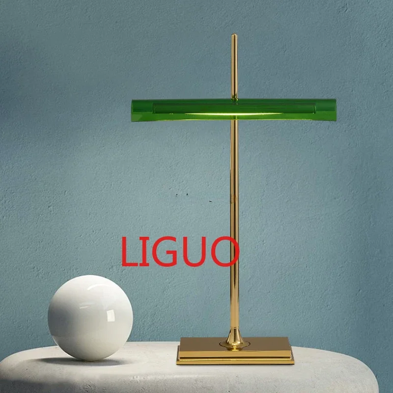 

Nordic Designer Goldman Retro LED Table Lamp Bedroom Bedside Living Room Hotel Decoration Minimalism Desk Stand Lighting Green